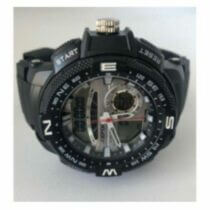 Montre Sport Joefox 1514G - Bracelet caoutchouc noir - garantie 6 mois