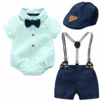 Ensemble BÃ©bÃ© GarÃ§on - Culotte - Polo - Chapeau - 6 Ã  12 mois