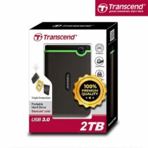 Disque dur Externe Transcend StoreJet 25M3 - 2To HDD - USB 3.0 - antichoc intÃ©grÃ©