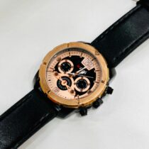Montre Homme Ã  quartz chronographe - bracelet en simili cuir