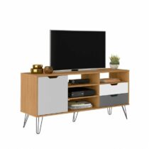 Meuble Télé ESTOCOLMO/OAK - Jusqu'à 75" - MT-ESTOCOLMO/OAK