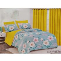 Draps de Lit 3 Places - Ensemble 2 Draps + 2 Taies + 2 Rideaux