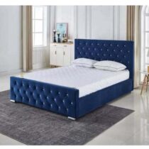 Pack - Lit Royale CapitonnÃ© 2 Places - 140x190cm + Matelas PH7 OrthopÃ©dique