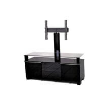 Meuble TV DELTA -Jusqu'à 50" - MOONSTAR PC2 -3241-130-S - Verre/Fer