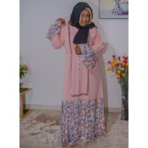 Robe Femme Abaya - longues manches avec hijab