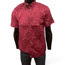 Chemisette_en_coton_rouge_avec_points_blancs
