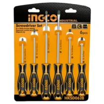 Jeu de 6 tournevis INGCO - Kit d'outils - HKSD0628