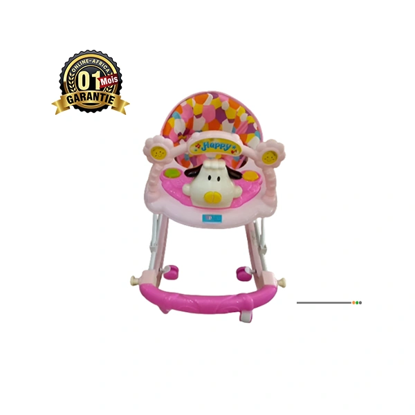 Trottinette évolutive rose pour bébé fille en mode porteur